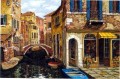 YXJ0436e impressionism Venice scape